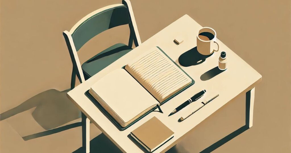 書こうとして、止まってしまう