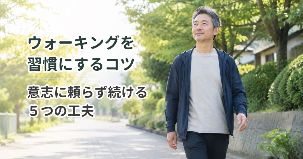 ウォーキングを習慣にするコツ｜意志に頼らず続ける5つの工夫