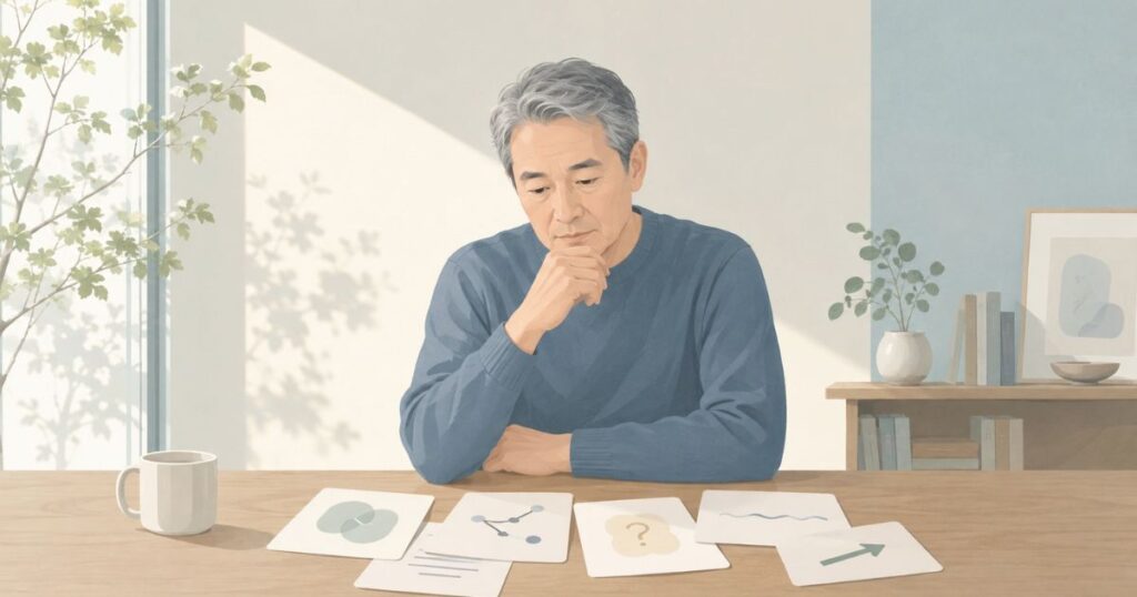 論点が見えないと考えても進まない