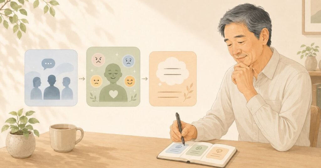感情ログの書き方は、3行で十分