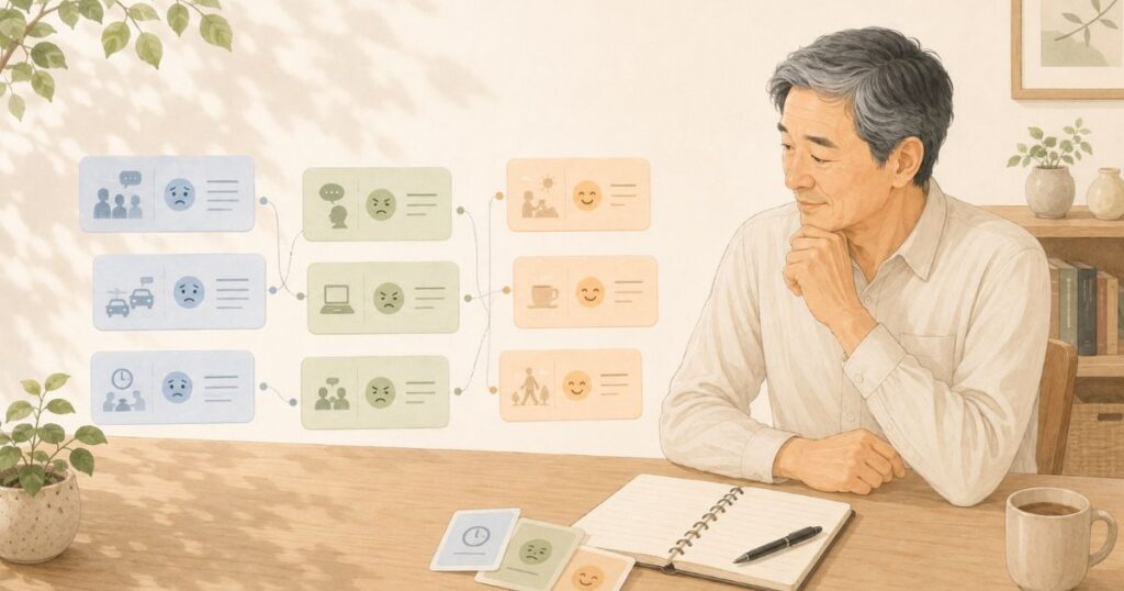 振り返ると、自分の反応パターンが見えてくる