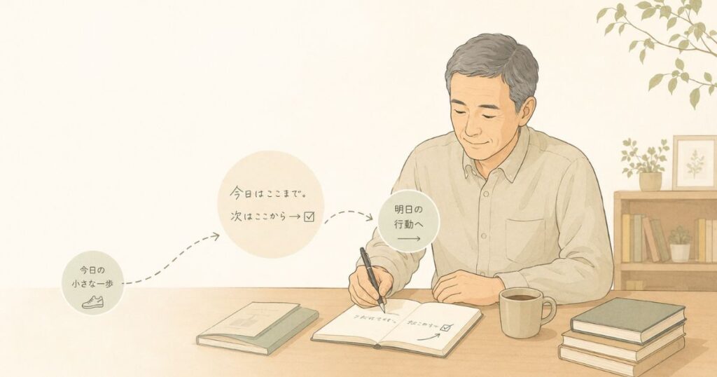 今日の一歩を、明日につなげる