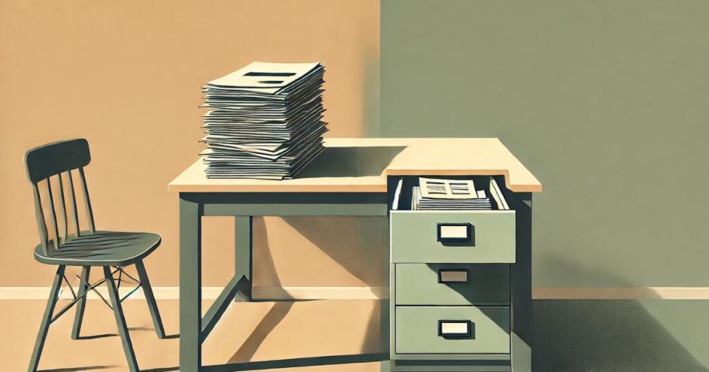 倉庫と引き出しの違いを象徴