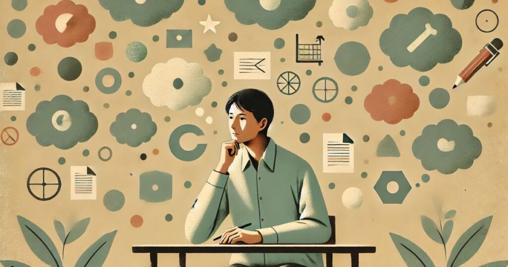 論点が見えないと考えても進まない