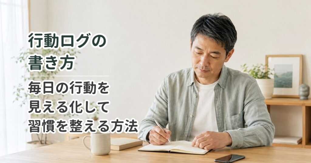行動ログの書き方｜毎日の行動を見える化して習慣を整える方法