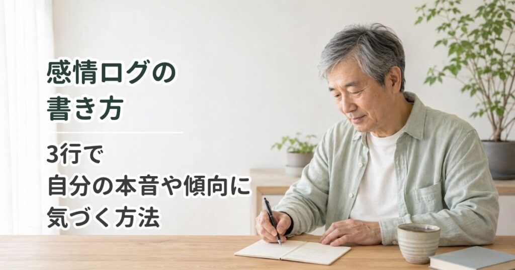 感情ログの書き方｜3行で自分の本音や傾向に気づく方法
