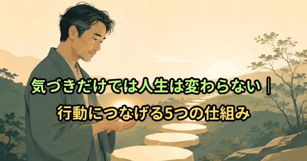 気づきだけでは人生は変わらない｜行動につなげる5つの仕組み
