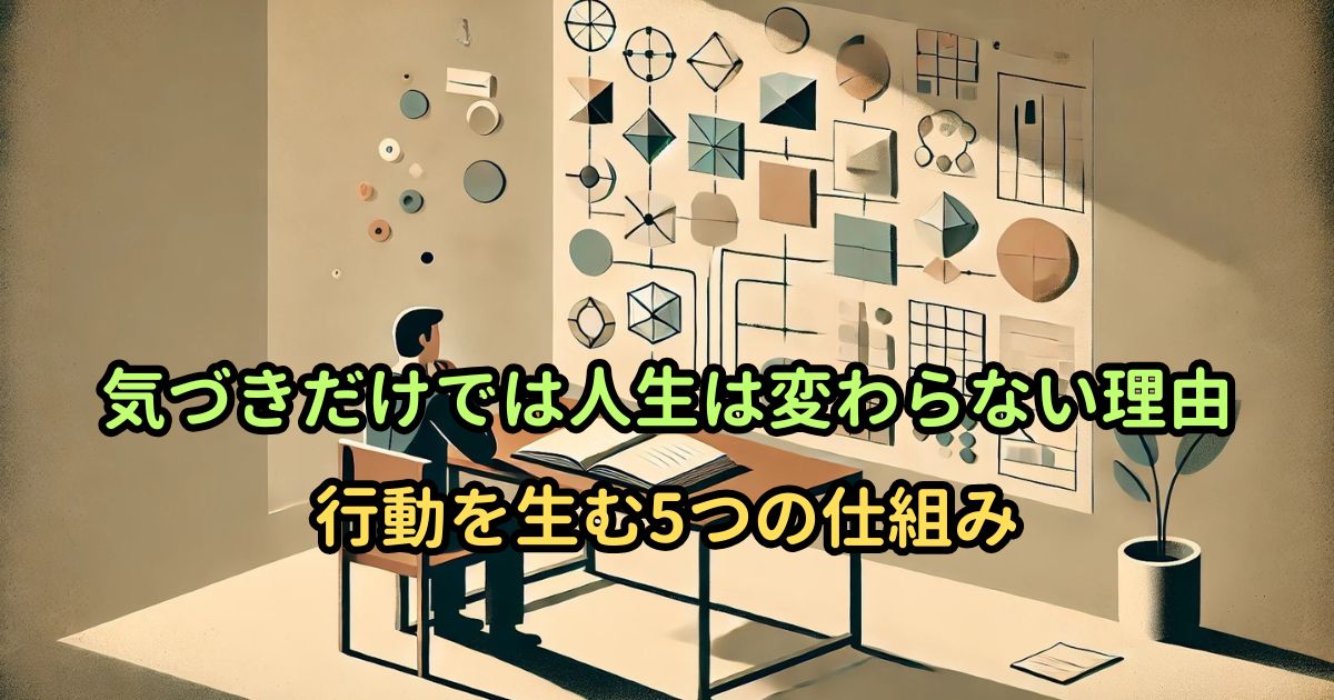 気づきだけでは人生は変わらない理由｜行動を生む5つの仕組み