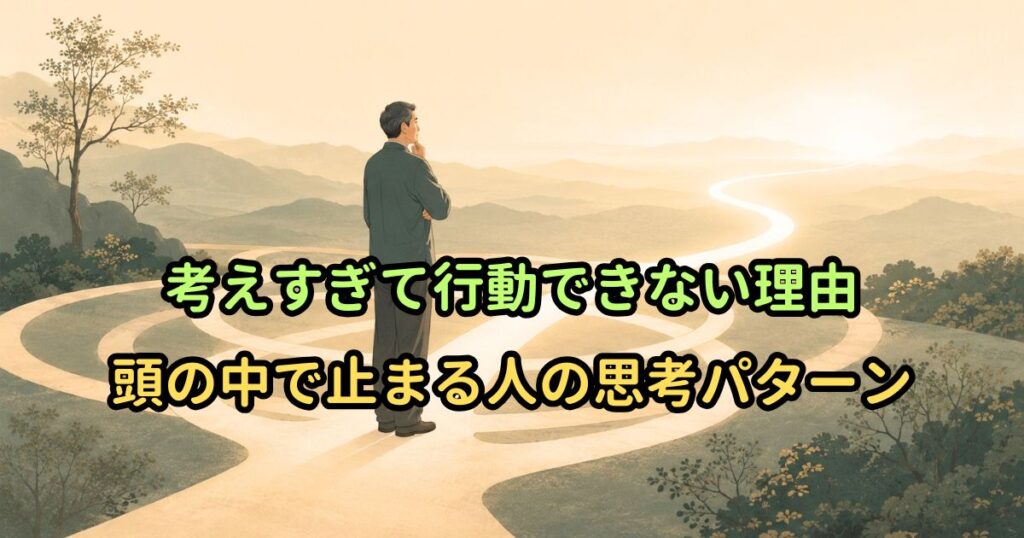 考えすぎて行動できない理由｜頭の中で止まる人の思考パターン
