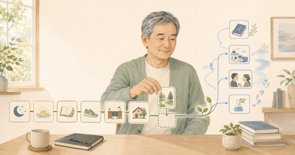 習慣を壊さず、変化を入れる