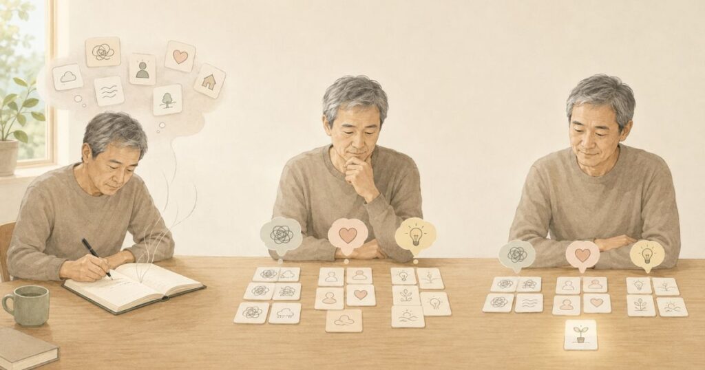 思考を整理するメモの3ステップ