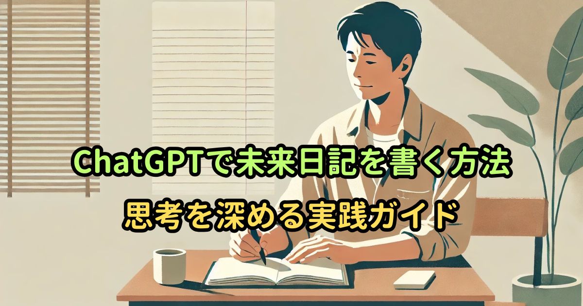 ChatGPTで未来日記を書く方法｜思考を深める実践ガイド
