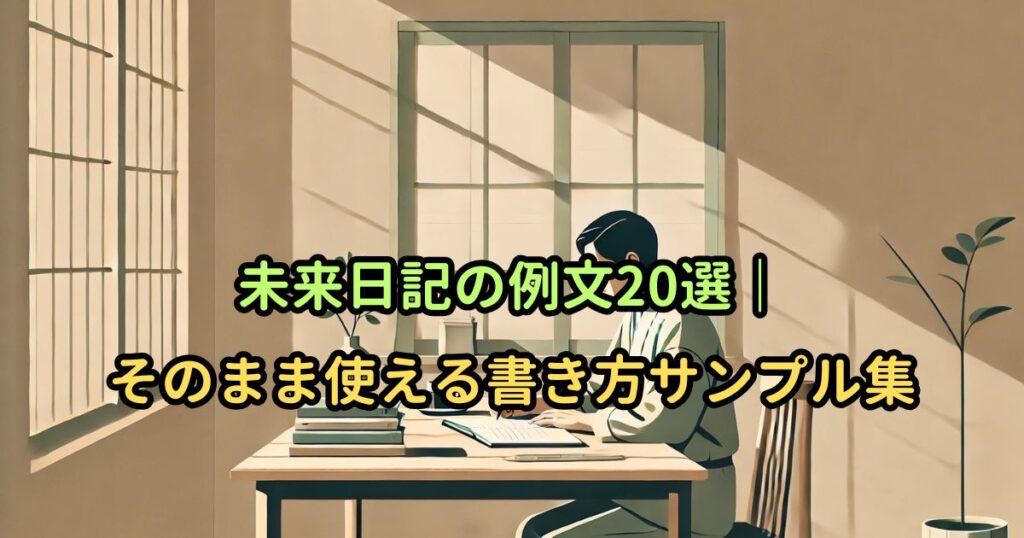未来日記の例文20選｜そのまま使える書き方サンプル集