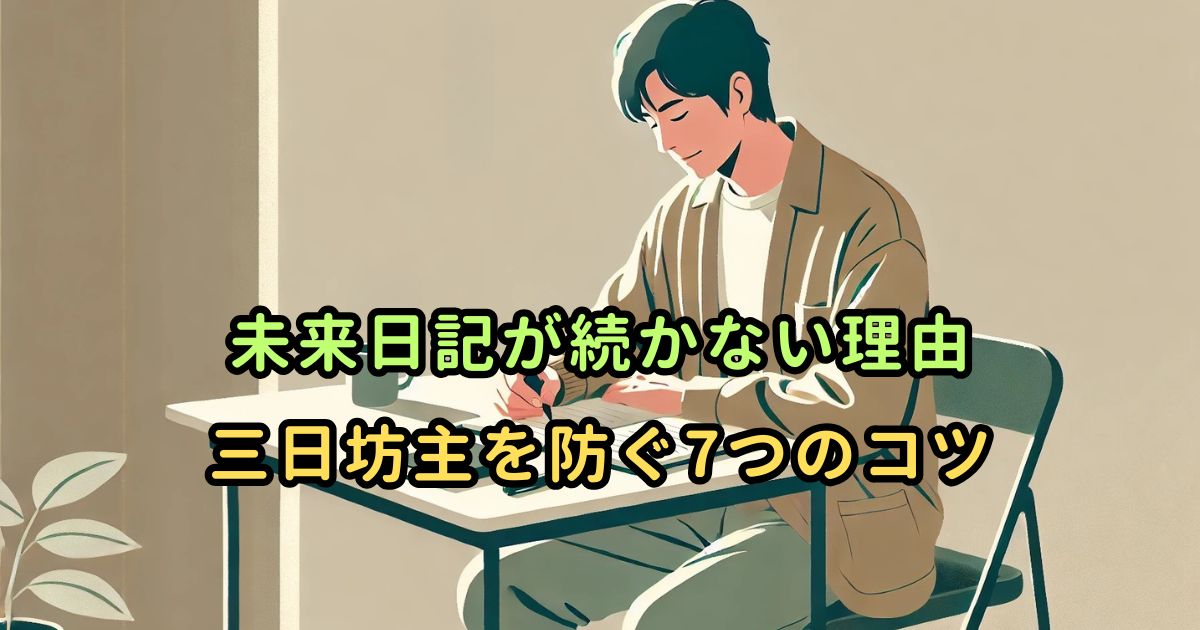 未来日記が続かない理由｜三日坊主を防ぐ7つのコツ