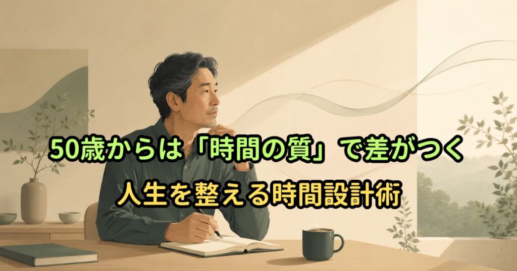50歳からは「時間の質」で差がつく｜人生を整える時間設計術