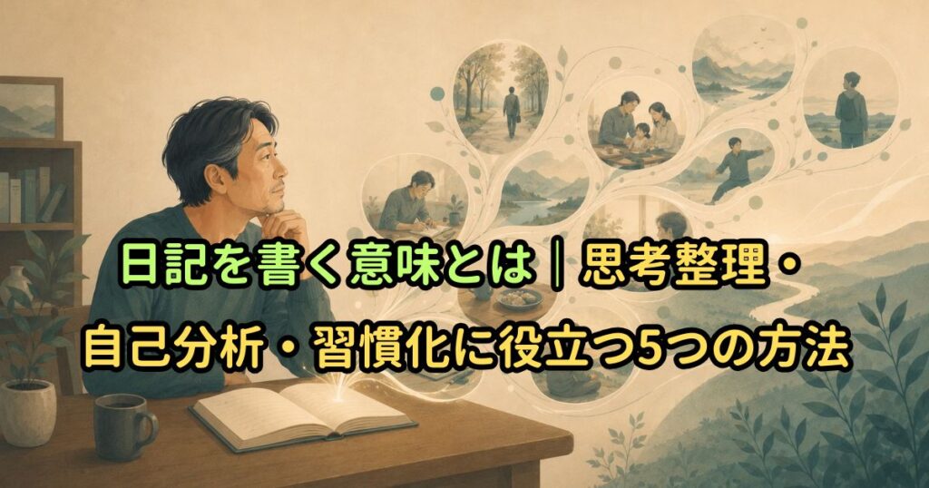 日記を書く意味とは｜思考整理・自己分析・習慣化に役立つ5つの方法