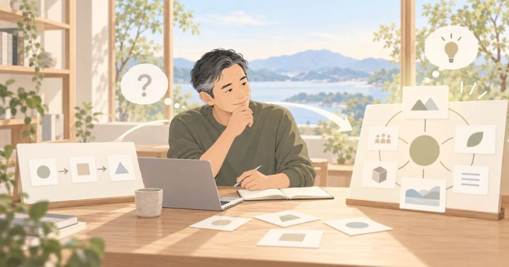 私も、問いを変えると考え方が変わった