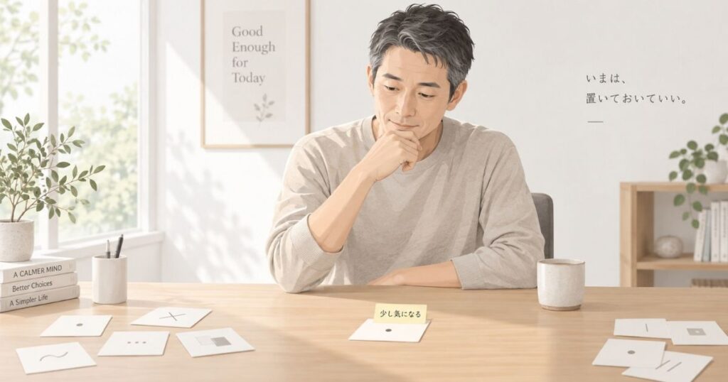 違和感をすべて深掘りしなくてもいい