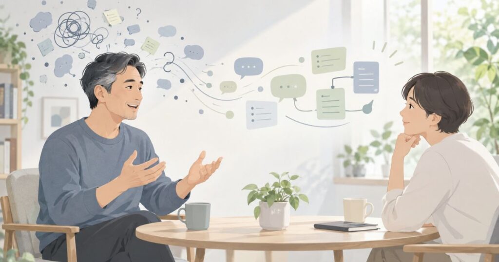 人に話すと、なぜ考えが整理されるのか