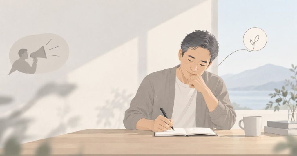 自分の意見を持つとは、強く主張することではない