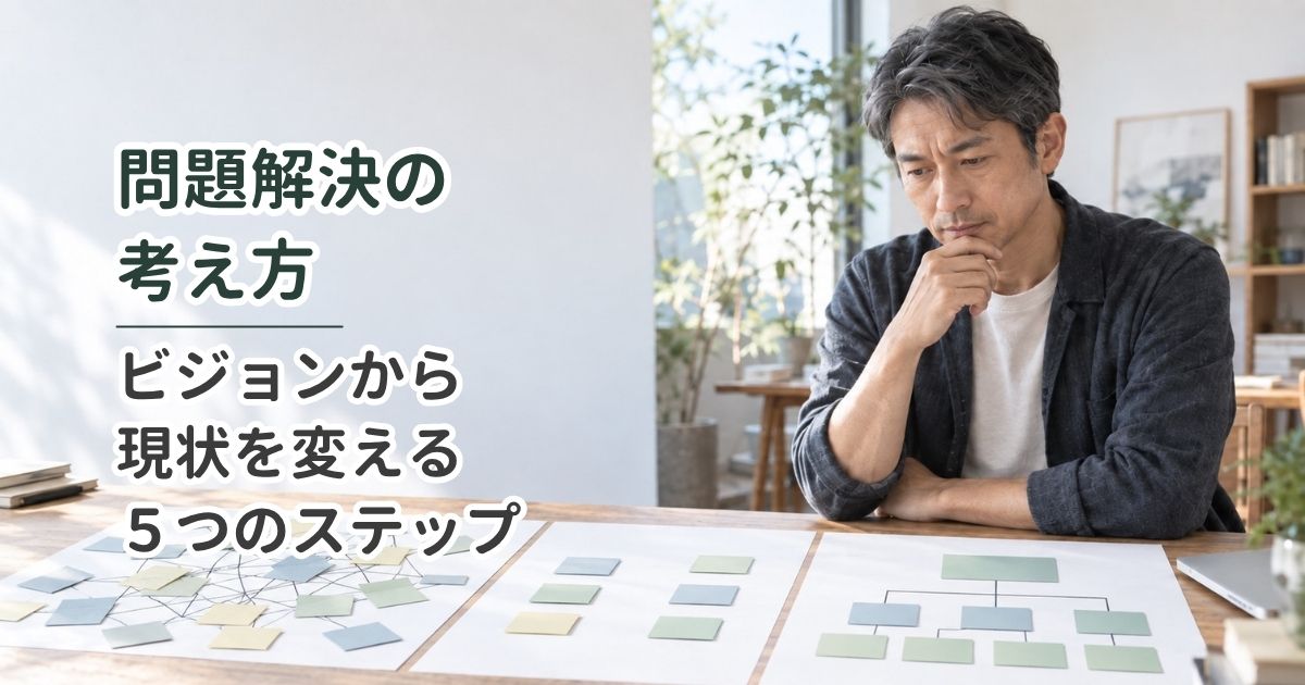 問題解決の考え方｜ビジョンから現状を変える5つのステップ