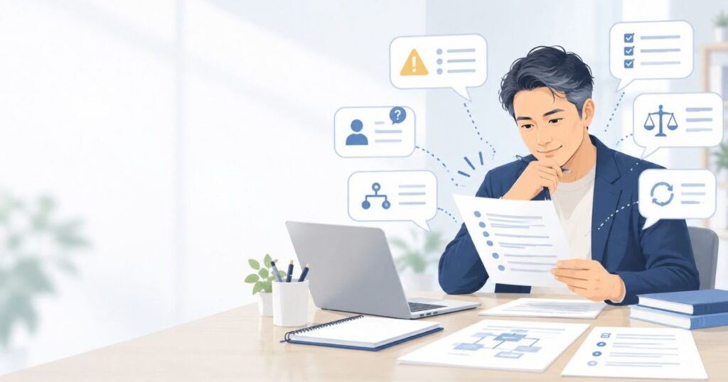 ステップ① 業務の目的と、仕事の入口から出口までを整理する