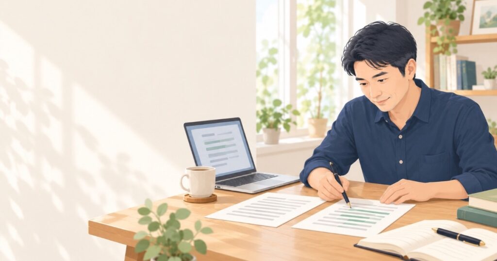 改善案を比較して、自分で仕上げる