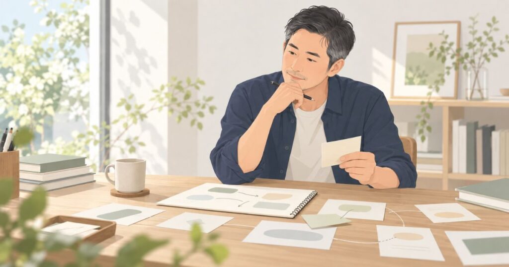 言葉にすると、考えの曖昧さが見えてくる