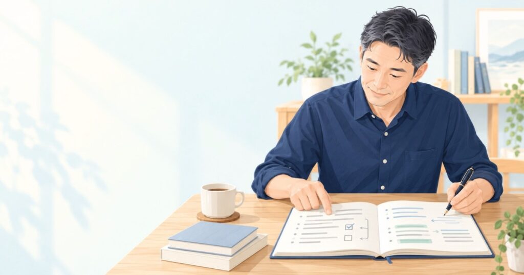 読書ノートを振り返り、今の自分の考えを確かめる