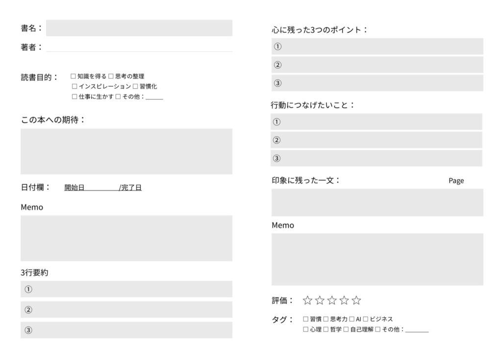 実際のノート