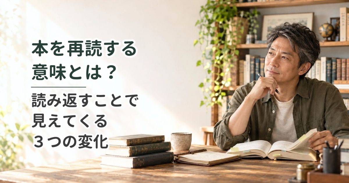 本を再読する意味とは？読み返すことで見えてくる3つの変化